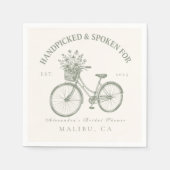 Handgepflückter Fahrraddusche Serviette (Vorderseite)