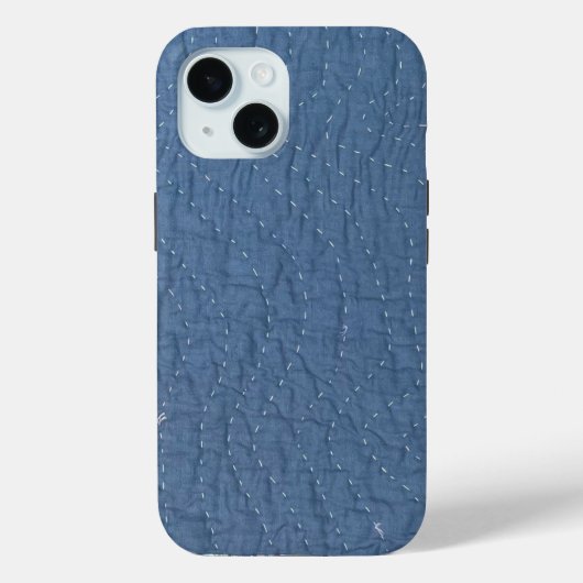 Handgequiltete gesteppte Handyhülle Case-Mate iPhone Hülle (Rückseite)