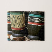 Handgeschnitzte Trommeln, Livingston, Sambia Puzzle (Horizontal)