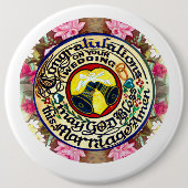 Handgeschnitzter Gourd Wedding Souvenir Button (Vorderseite)