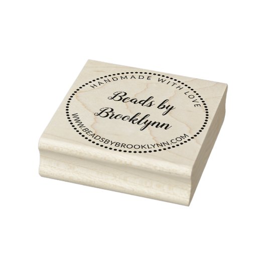 Handgeschrieben mit Liebe Kalligrafie-Schriftart N Gummistempel (Stempel)