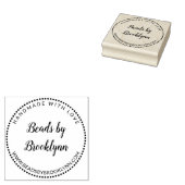 Handgeschrieben mit Liebe Kalligrafie-Schriftart N Gummistempel (Stempel)