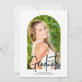 Handgeschriebene 2023-Foto-Graduierungspartei Einladung (Vorderseite)
