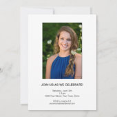 Handgeschriebene 2023-Foto-Graduierungspartei Einladung (Rückseite)