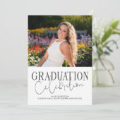 Handgeschriebene 2 Foto 2024 Abschluss Celebration Einladung (Stehend Vorderseite)