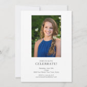 Handgeschriebene 2 Foto 2024 Abschluss Celebration Einladung (Rückseite)