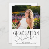 Handgeschriebene 2 Foto 2024 Abschluss Celebration Einladung (Vorne/Hinten)