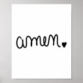Handgeschriebene Amen Poster (Vorne)