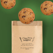 Handgeschriebene Bäckerei Business Ingredients Ele Gummistempel