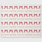 handgeschriebene Beerenbohnen auf Sahne-Feiertagst Geschenkpapier (Flach)