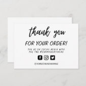 Handgeschriebene Benutzerdefiniert Vielen Dank, Me (Vorne/Hinten)