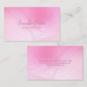 Handgeschriebene Berufliche Vorlage in Rosa Visitenkarte (Vorne/Hinten)