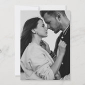 Handgeschriebene Braut und Bräutigame Französische Save The Date (Rückseite)