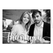 Handgeschriebene Chic Wedding Dankeschön Karten (Vorderseite (Horizontal))