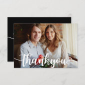 Handgeschriebene Chic Wedding Dankeschön Karten (Vorne/Hinten)