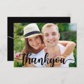 Handgeschriebene Chic Wedding Dankeschön Karten (Vorne/Hinten)