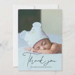 Handgeschriebene Danksagung zur Babyparty mit Ihre Dankeskarte