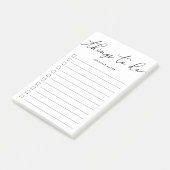 Handgeschriebene Dinge zu tun Post-it Klebezettel (angewinkelt)