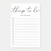 Handgeschriebene Dinge zu tun Post-it Klebezettel (Vorderseite)