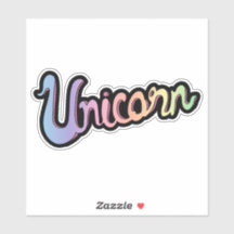 Handgeschriebene Einhornkalligraphie