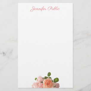 Handgeschriebene elegante briefpapier