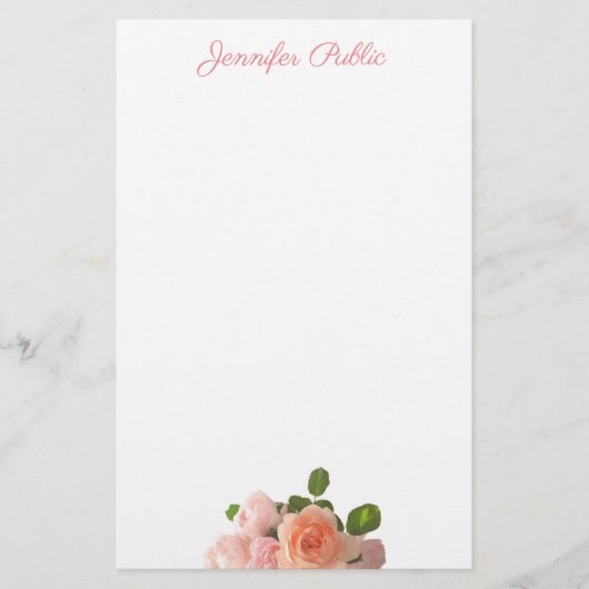 Handgeschriebene elegante briefpapier (Vorderseite)