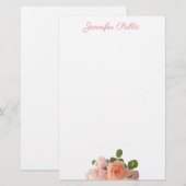 Handgeschriebene elegante briefpapier (Vorne/Hinten)