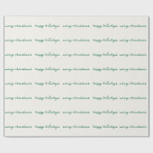 handgeschriebene Farbe Grün Apfelkuchen Geschenkpapier (Flach)