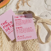 Handgeschriebene, farbenfrohe, leuchtende Funky We Begleitkarte