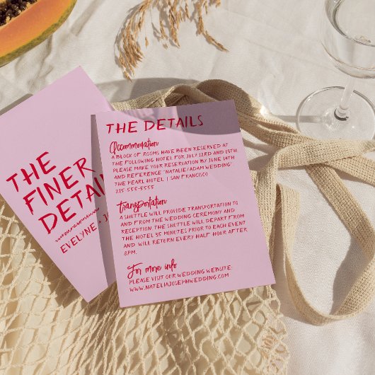 Handgeschriebene, farbenfrohe, leuchtende Funky We Begleitkarte