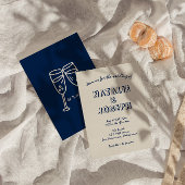 Handgeschriebene farbenfrohe Retro Einzigartige Mo Einladung