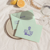 Handgeschriebene farbenfrohe Retro Funky Wedding D