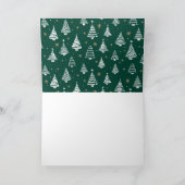 Handgeschriebene Frohe Weihnachten Grüne Fotocolla (Innenseite)