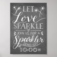 Handgeschriebene Gelassen Liebe Sparkle Sparkler S