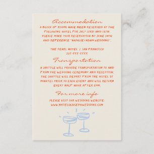 Handgeschriebene, gemalte, polstrische Hochzeitsde Begleitkarte