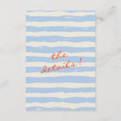 Handgeschriebene, gemalte, polstrische Hochzeitsde Begleitkarte (Rückseite)