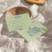 Handgeschriebene Gezeichnet bunt Retro Funky Weddi RSVP Karte