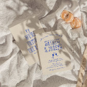 Handgeschriebene Gezeichnet bunt Retro Vintage Hoc Einladung