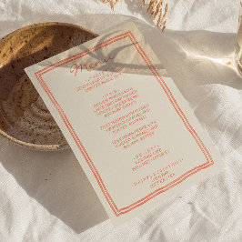 Handgeschriebene, Gezeichnet Painted Unique Funky  Menükarte