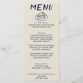 Handgeschriebene Gezeichnet Retro Bold Modern Boho Menükarte