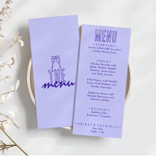 Handgeschriebene Gezeichnet Retro Bold Moderne Hoc Menükarte