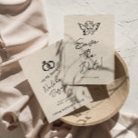 Handgeschriebene Gezeichnet Retro Cupid Quirky Wed Save The Date<br><div class="desc">Diese moderne & Retro funky minimalistische Hand gezeichnet Wedding Save The Date Template ist ideal für Sie. Wenn Sie auf der Suche nach einer hübschen, eleganten und leicht anzupassen Wedding Save The Date Template .Eine sehr elegante und schicke schwarz cremig kühn kahle Hand geschrieben Hochzeit speichern Sie das Datum Einladung....</div>