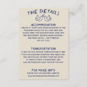 Handgeschriebene Gezeichnet Retro-Einzigartige Hoc Begleitkarte (Vorderseite)