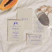 Handgeschriebene Gezeichnet Retro Fun Einzigartige Einladung