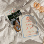 Handgeschriebene, Gezeichnet Retro Whimsical Weddi Save The Date