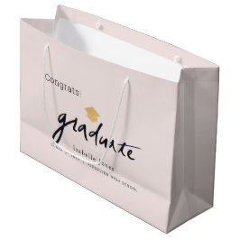 Handgeschriebene Graduiertenkopplung für Graduate  Große Geschenktüte