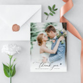 handgeschriebene Hochzeit Dankeschön Dankeskarte