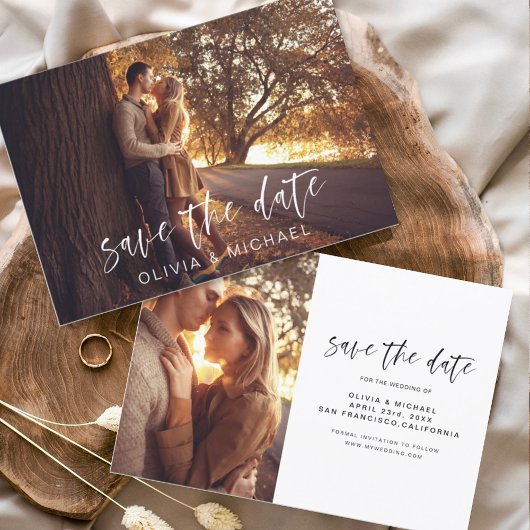 Handgeschriebene Hochzeit Speichern Sie das Date-F Save The Date