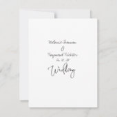 Handgeschriebene Hochzeit speichert die Datumskart Save The Date (Rückseite)