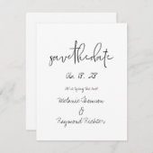 Handgeschriebene Hochzeit speichert die Datumskart Save The Date (Vorne/Hinten)